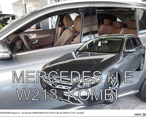Deflektory-ofuky oken Mercedes E W213 4D combi - přední+zadní