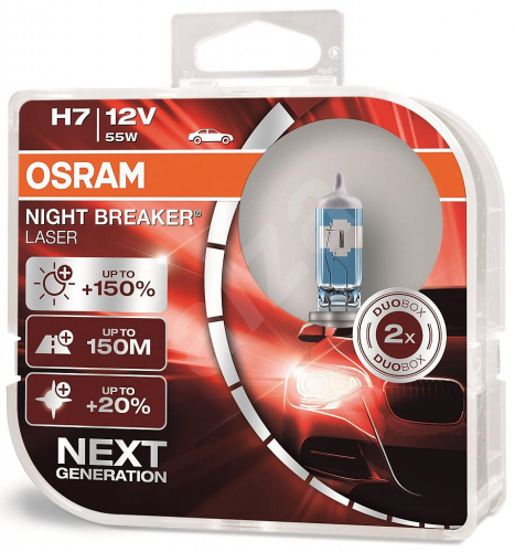 Autožárovky Osram Nightbreaker Laser Next Generation H7 55W