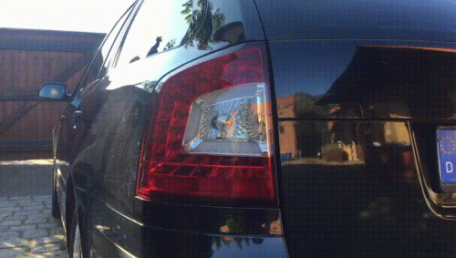 Zadní světla červená-čirá LED Litec Škoda Octavia II Combi - dynamický blikač