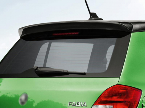 Stříška - střešní spoiler RS 5J6827939 Škoda Fabia II hatchback - lakovaný, černý - bazar