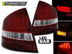Zadní světla LED Lightbar Škoda Octavia II sedan chrom/červená