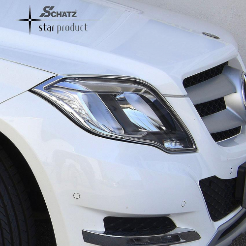 Chrom rámečky předních světel Mercedes GLK X204 Facelift