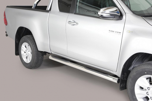 Nerez boční nášlapy se stupátky Toyota Hilux VIII extra cab