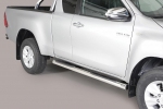 Nerez boční nášlapy se stupátky Toyota Hilux VIII extra cab