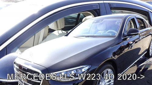 Deflektory-ofuky oken Mercedes S W223 (+ zadní)