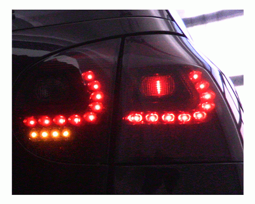 Zadní čirá světla LED dynamický blikač - Litec Volkswagen Golf V