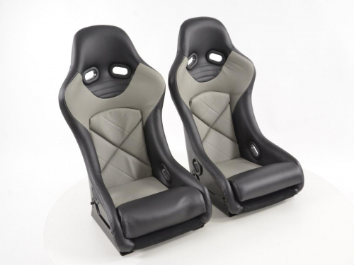 Sportovní sedačky FK Automotive, šedé