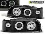 Přední světla černá Angel Eyes Volvo 850