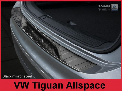 Kryt prahu zadních dveří VW Tiguan II / Tiguan Allspace, - černý grafit lesklý