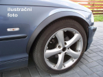 Lemy blatníků Fiat Doblo Maxi II facelift, černý mat