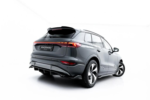 Zadní spoiler nárazníku Audi Q6 e-tron S-Line / SQ6 e-tron SUV / Sportback Mk1 s žebrováním