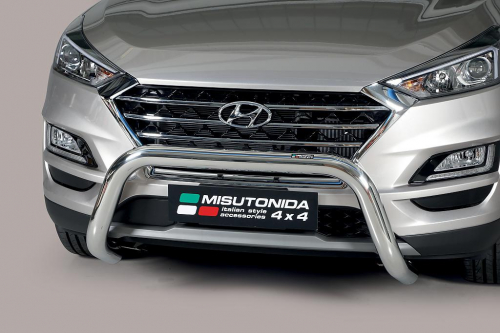Nerezový přední ochranný rám Hyundai Tucson III facelift, 76mm