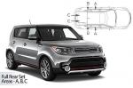 Sluneční clony CarShades Kia Soul Hatchback, 5dvéř.