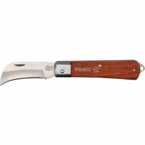 Nůž dřevěný 75 mm zahnutý