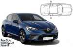 Sluneční clony CarShades Renault Clio V, 5-dvéř., boční