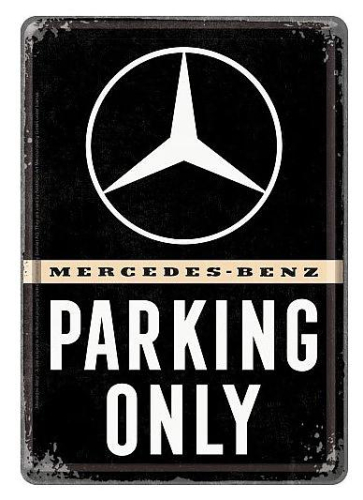 Retro pohlednice - Mercedes-Benz - Parking Only 10x14,5cm