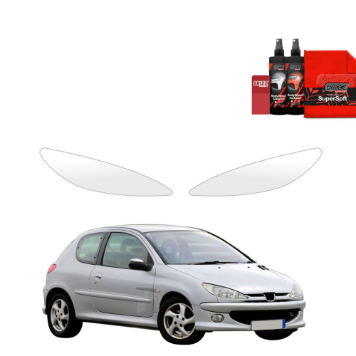 Ochranná folie GRIZZ na přední světlomety Peugeot 206