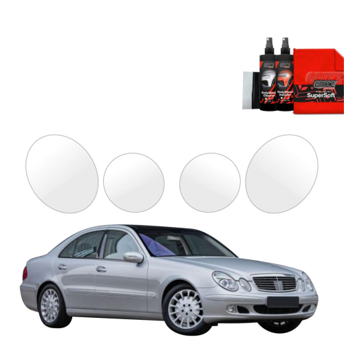 Ochranná folie GRIZZ na přední světlomety Mercedes Benz E Class W211 Sedan