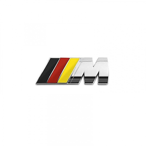 Samolepící znak BMW M German style - chrom