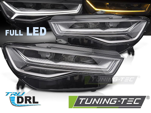 Přední LED světla s denním svícením pro Audi A6 C7