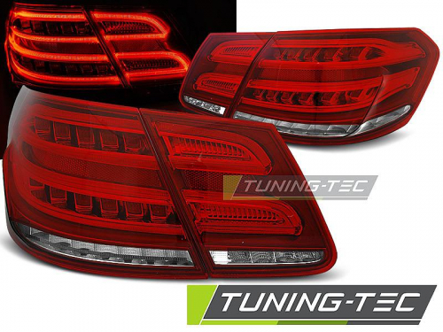 Zadní světla LED Bar, LED blinkr Mercedes-Benz E W212 sedan červená