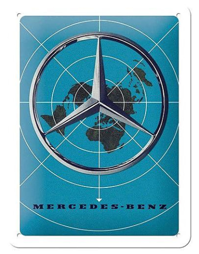 Retro cedule Mercedes-Benz (Map) 15x20cm