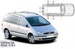 Sluneční clony CarShades FORD Galaxy II, 5-dvéř.