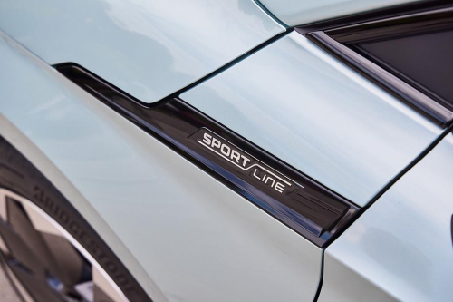Škoda Enyaq iV - boční nápis SPORT LINE originál - levý