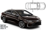 Sluneční clony CarShades Toyota Corolla E210 Sedan - 2 ks