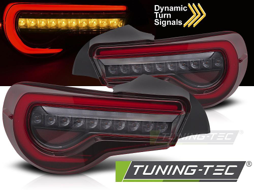 Zadní LED BAR světla Toyota GT86 s dynamickým blinkrem - červené provedení