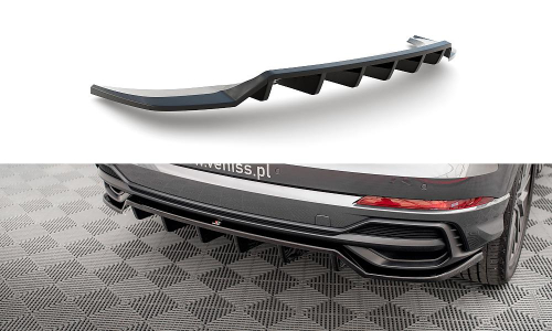 Zadní spoiler nárazníku Audi Q3 S-Line F3 s žebrováním