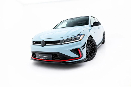 MAXTON spoiler - splitter předního nárazníku V.2 verze pro Volkswagen Jetta GLI Mk7 Facelift 2