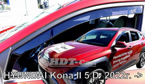 Deflektory-ofuky oken Hyundai Kona - přední