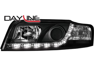 Přední světla černé Devil Eyes Audi A4