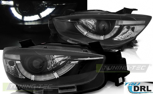 LED přední světla Mazda CX-5 (černé) pro světla s xenony