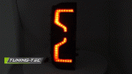 Zadní LED světla s dynamickým blikačem pro Ford Ranger V - kouřové provedení