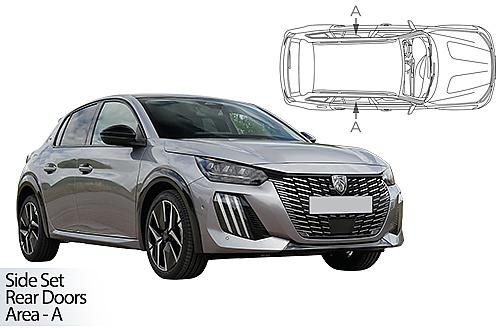 Sluneční clony CarShades PEUGEOT 208, 5-dvéř.