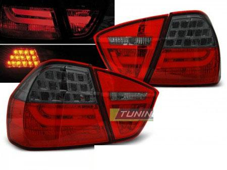 Zadní světla BMW E90 červeno-kouřové LED BAR