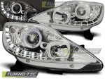 Přední světla Devil eyes LED Peugeot 107 chrom