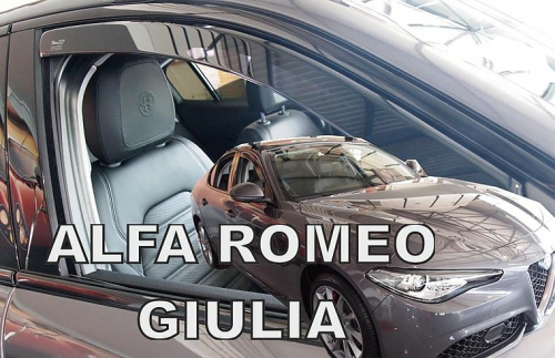 Deflektory-ofuky oken Alfa Romeo Giulia - přední