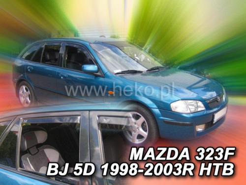 Deflektory-ofuky oken Mazda 323F 5dvéř. + zadní