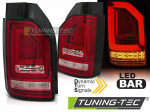 Zadní světla LED BAR SEQ VW T6 červená (žárovky OEM světla)