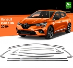 Nerez lišty kolem oken dveří Renault Clio V