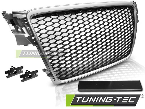 Maska Audi A4 B8 RS Style, stříbrná