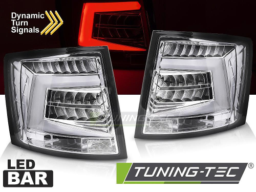 Zadní LED světla Škoda Octavia III Combi - provedení chrom