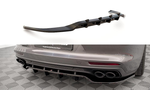 Zadní spoiler nárazníku Porsche Panamera E-Hybrid 971 s žebrováním
