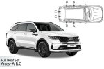 Sluneční clony CarShades Kia Sorento IV - 6 ks