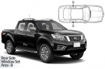 Sluneční clony CarShades Nissan Navara