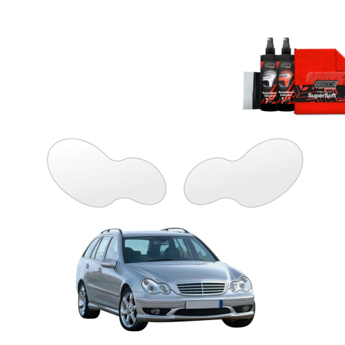 Ochranná folie GRIZZ na přední světlomety Mercedes Benz C Class S203 Kombi