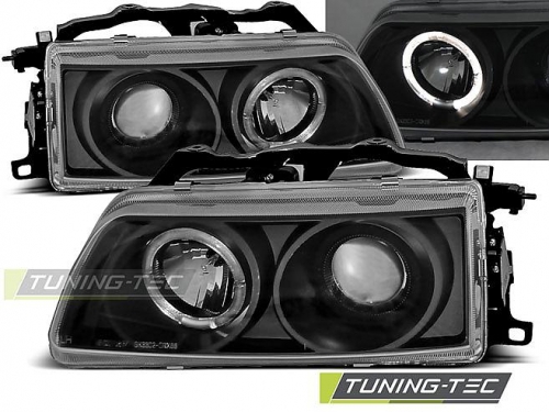 Přední světla černá Angel Eyes Honda CRX